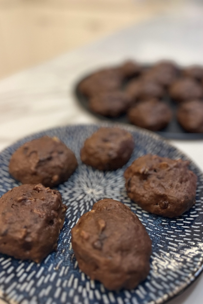Indulge in this Guilt-Free Delight: Double Chocolate Chip Vegan Banana Cookies