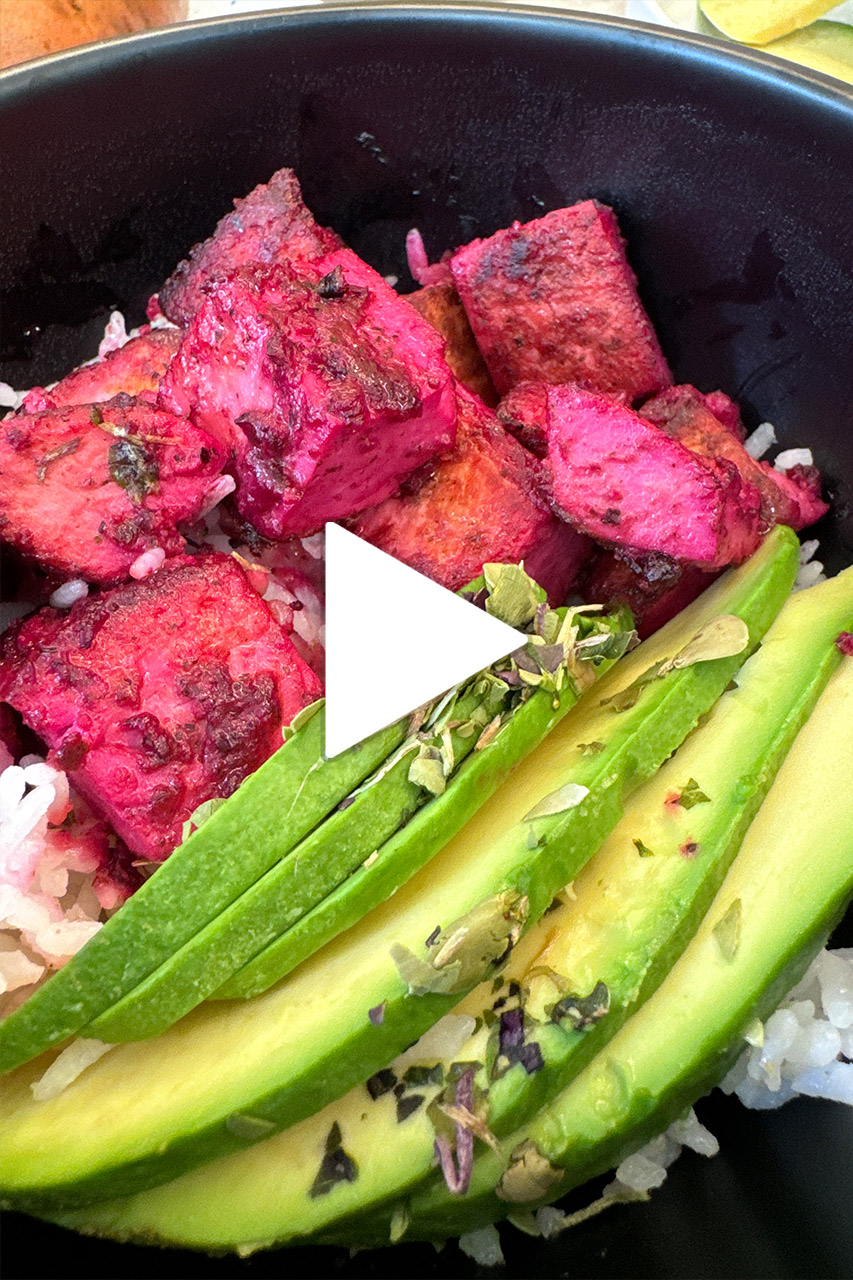 Vegan Tuna Poke Bowl Recipe Video